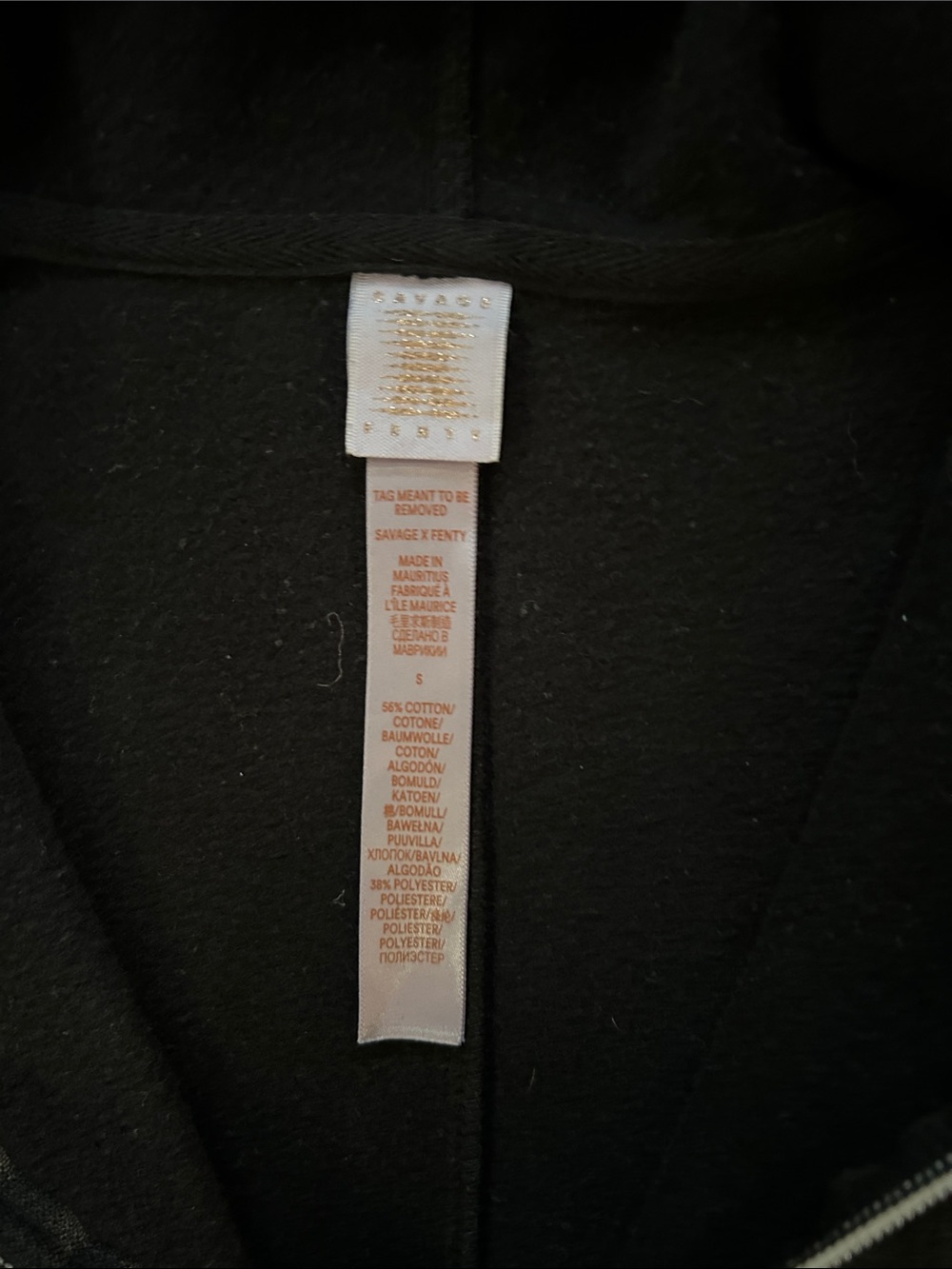 Savage X Fenty Forever Zip-Up Hooded Onesie with Neon Green Graphics - Picture 5 of 9